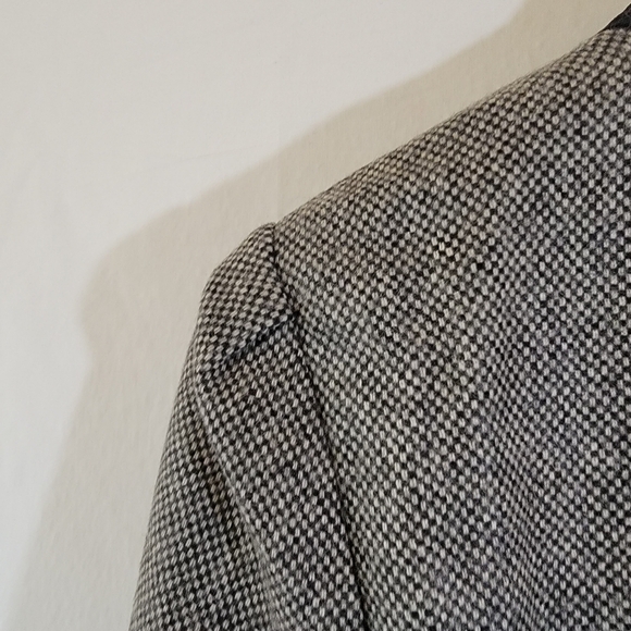 VTG DAVID BENJAMIN Gray Tweed English Western Style Blazer Sz 13/8 Wool Blend - Picture 10 of 12